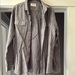 Linksoul Men's Charcoal Lightweight Shirt Jacket